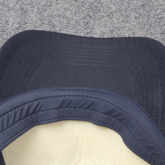 Eddie Bauer Black Trucker Hat Mountain Graphic Mesh Snapback Cap Nature Outdoor - Picture 6 of 7